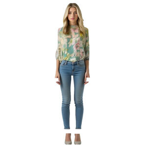 Anthropologie X Bl^nk London Lagenlook, embroidered Floral Boho Cover-Up s—xl